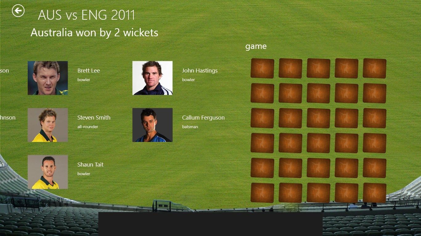 Play memory game based team player images.
