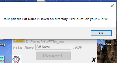 Excel to Pdf Easy