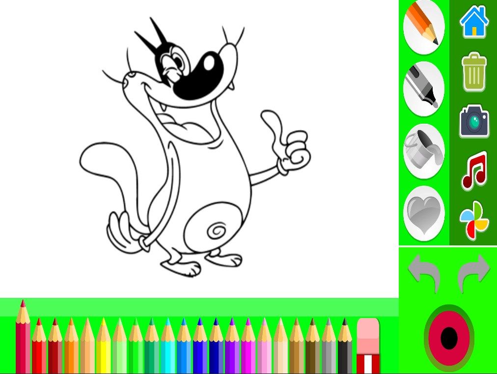 Coloring Oggy Game
