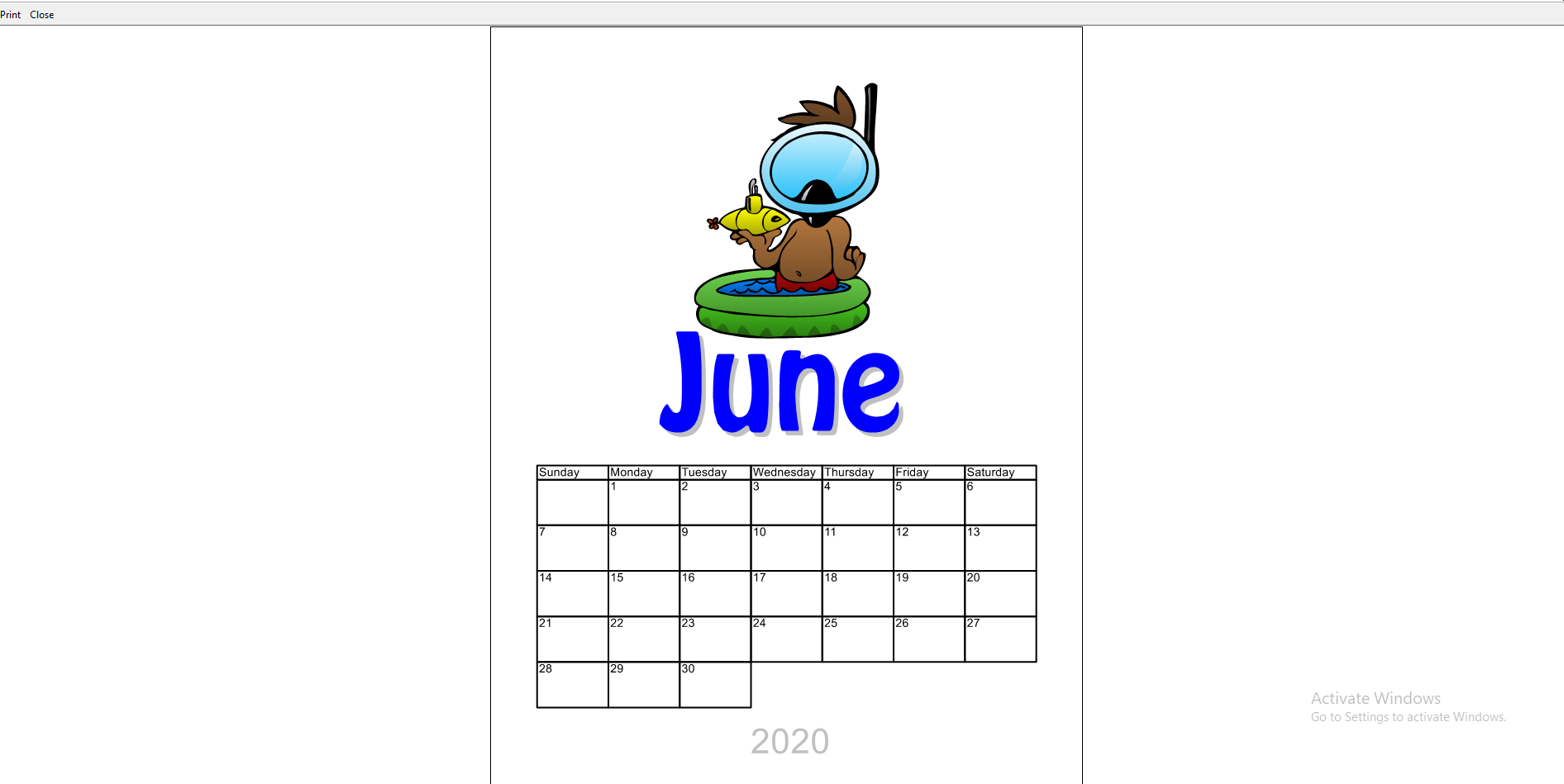Make a calendar for any month any year, highlighting your creation!