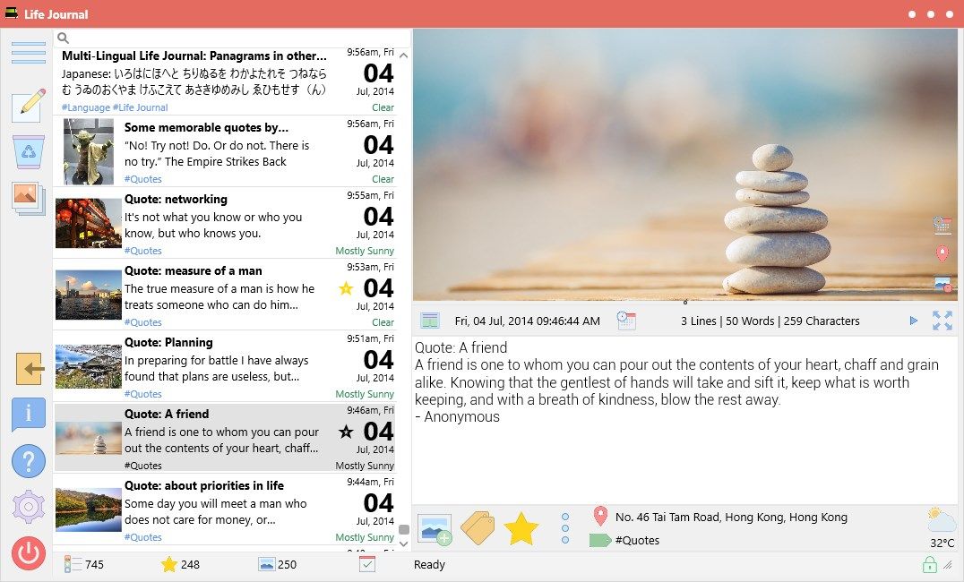 A beautiful user interface for distraction free writing