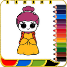 Coloring Book for Chibi Doll