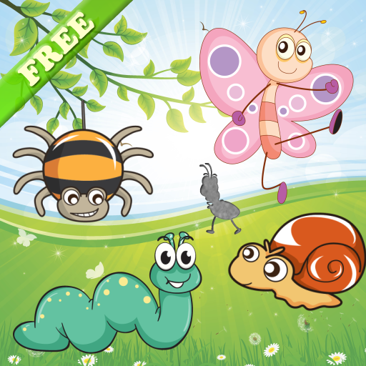 Puzzles of insects for toddlers and kids ! Educational puzzle games : learn to know the insects ! FREE