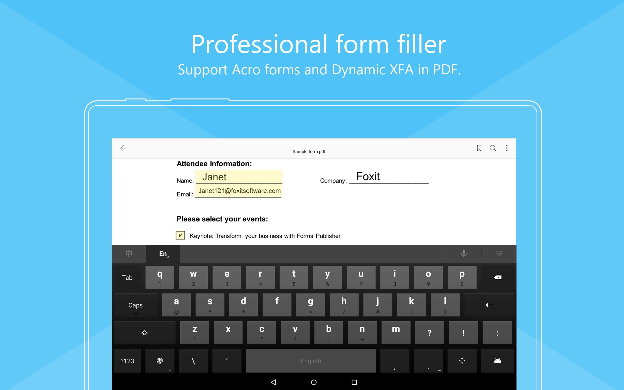Foxit PDF - PDF reader, editor, form, signature & converter
