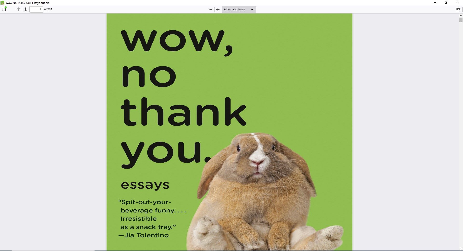 Wow No Thank You.: Essays eBook