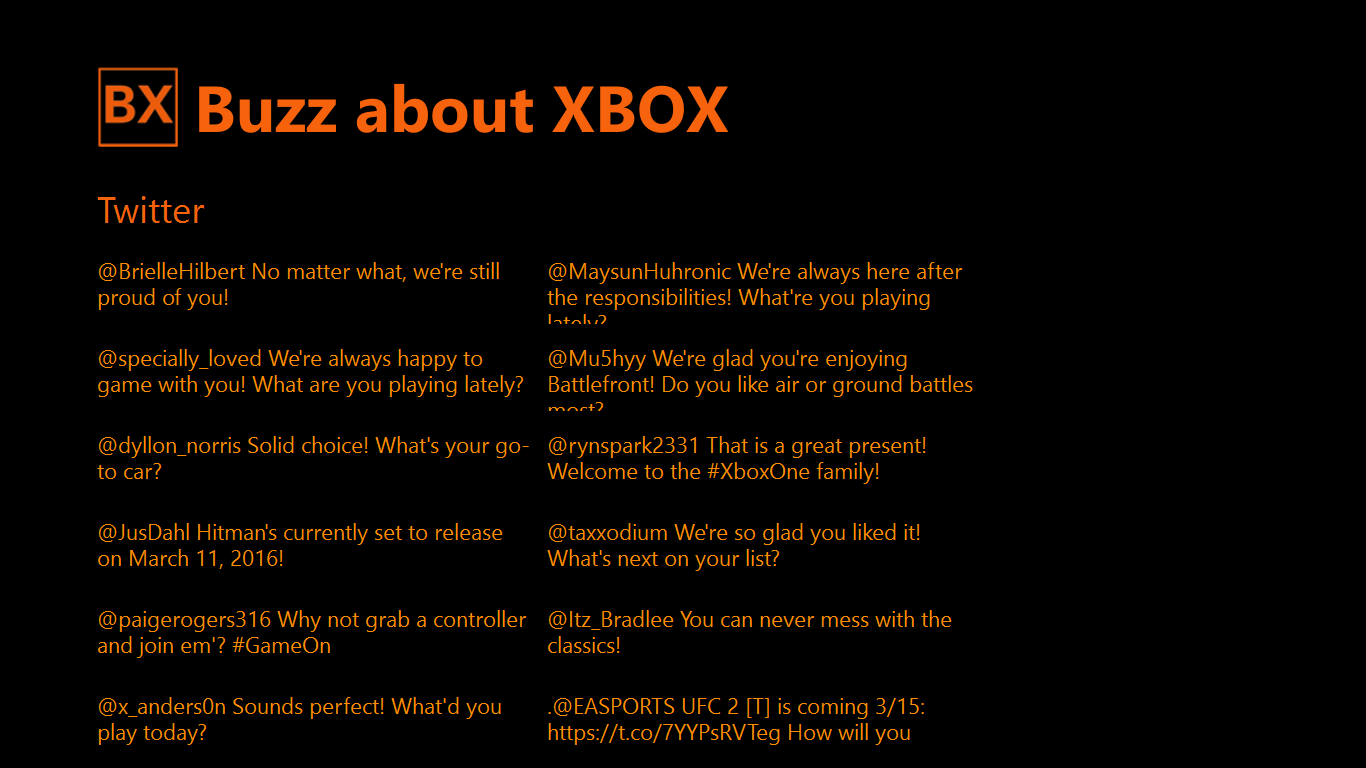 Buzz about XBOX