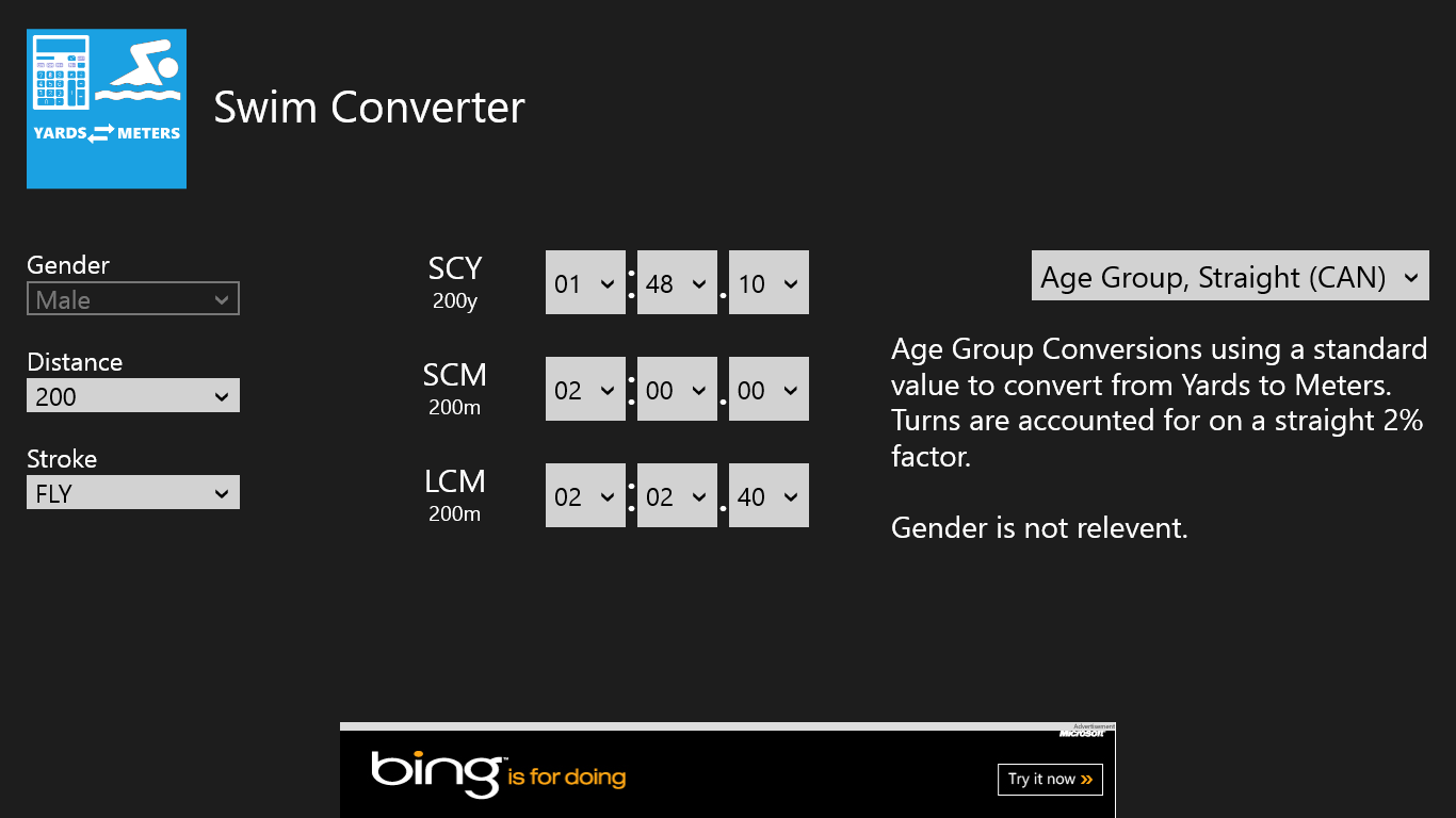 Main Page - Configure your Conversion Parameters and Select your Conversion Method