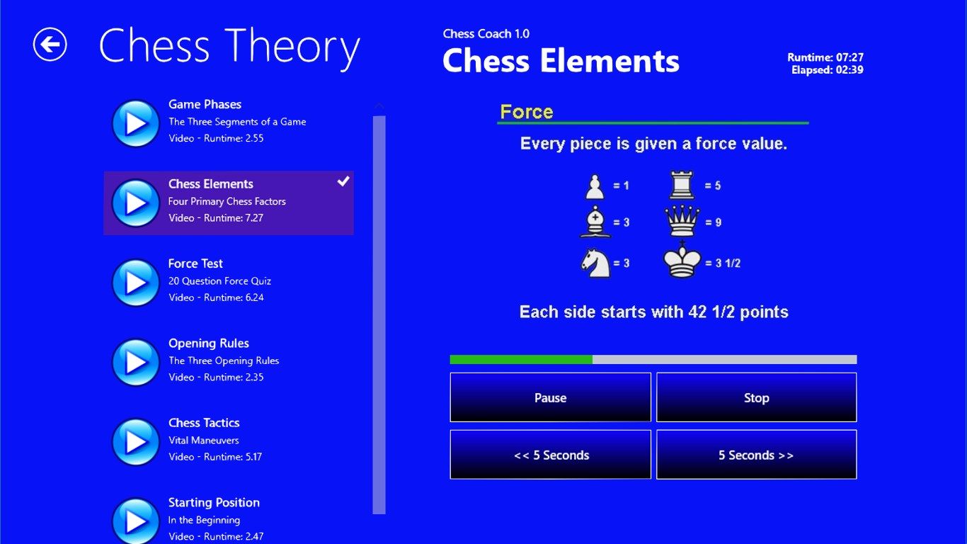 Screenshot from Chess Coach 1.0