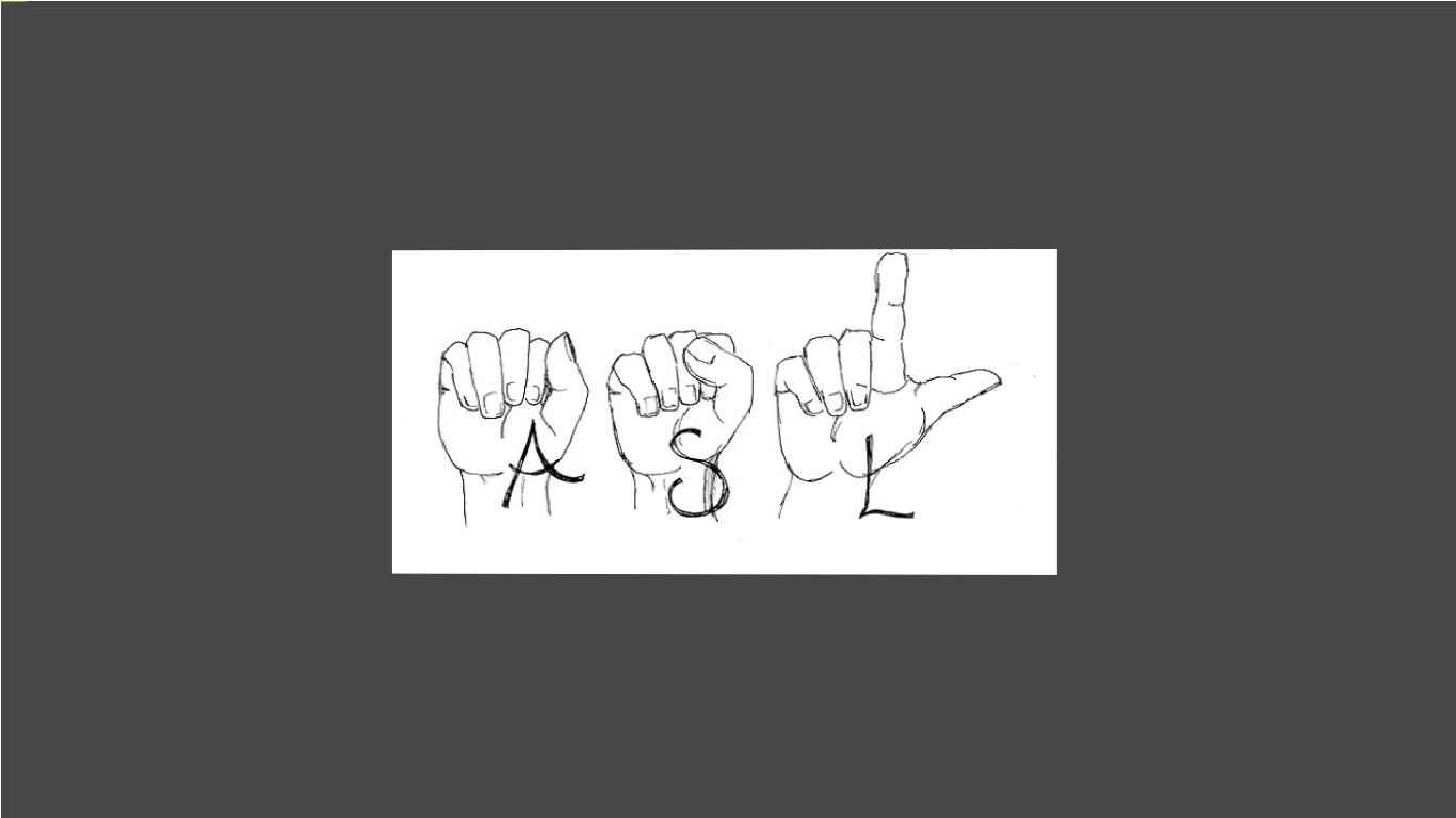 ASL- AMERICAN SIGN LANGUAGE