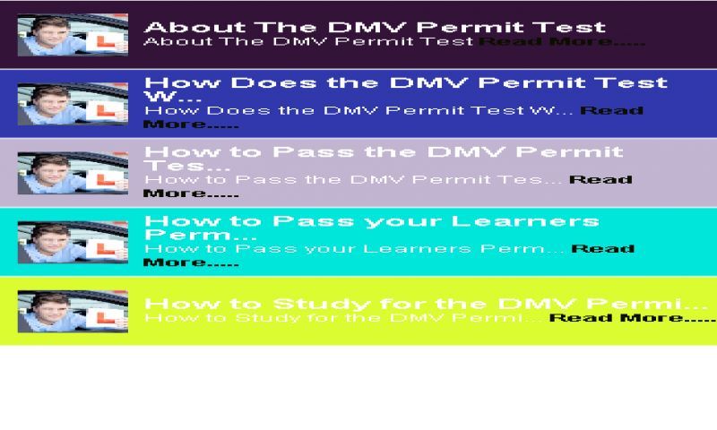 DMV Permit Test Tricks