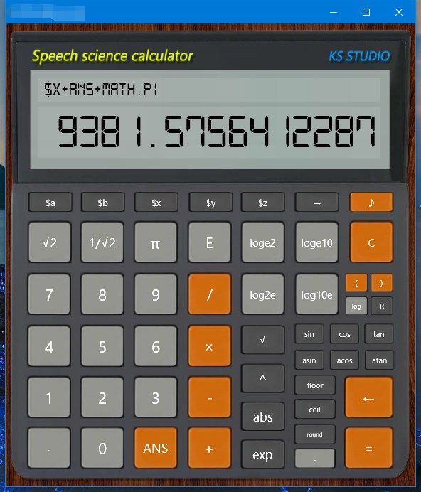 Speech science calculator