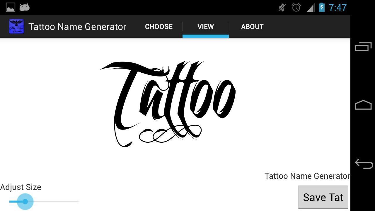 Tattoo Name Generator