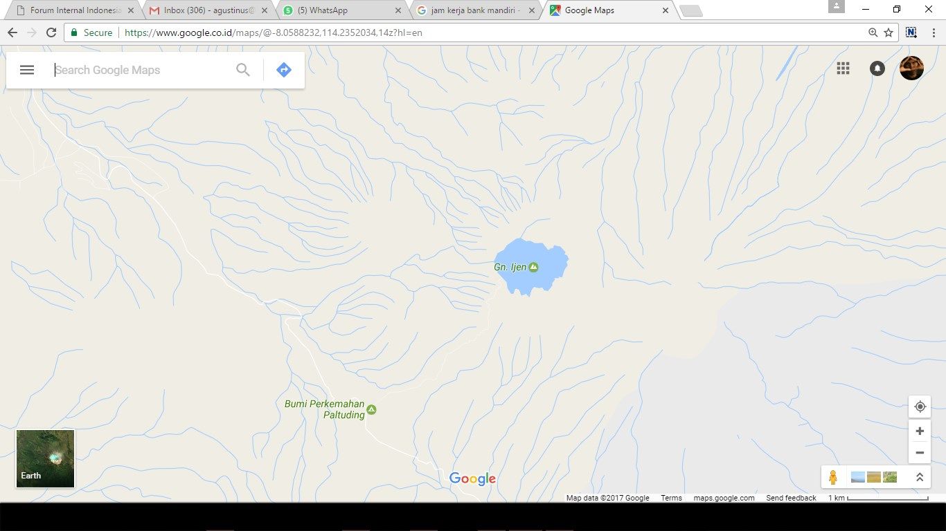 This application is also available for online map, that offers users to use the map easily, with the navigation to help the direction to go to the destination in Ijen Crater.