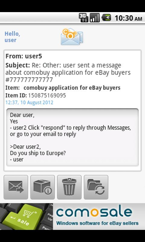 comomail FREE for eBay