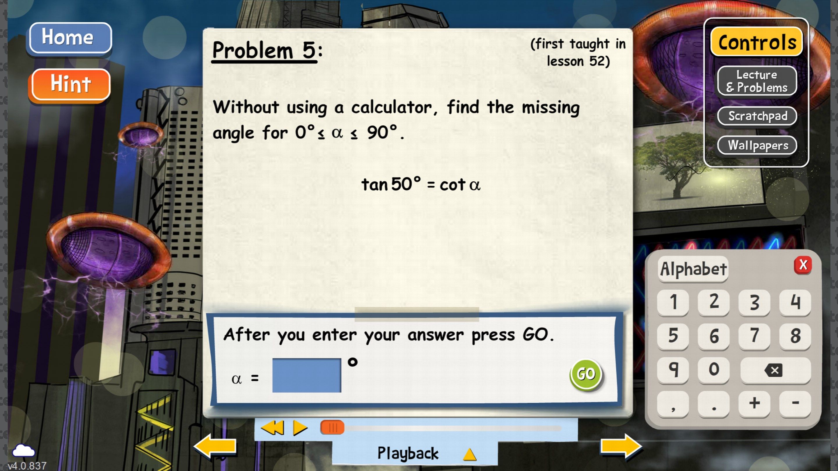 Every problem is displayed on the screen, and spoken by a human narrator. Students can use the device’s keyboard or our built-in keypad to enter the answer.