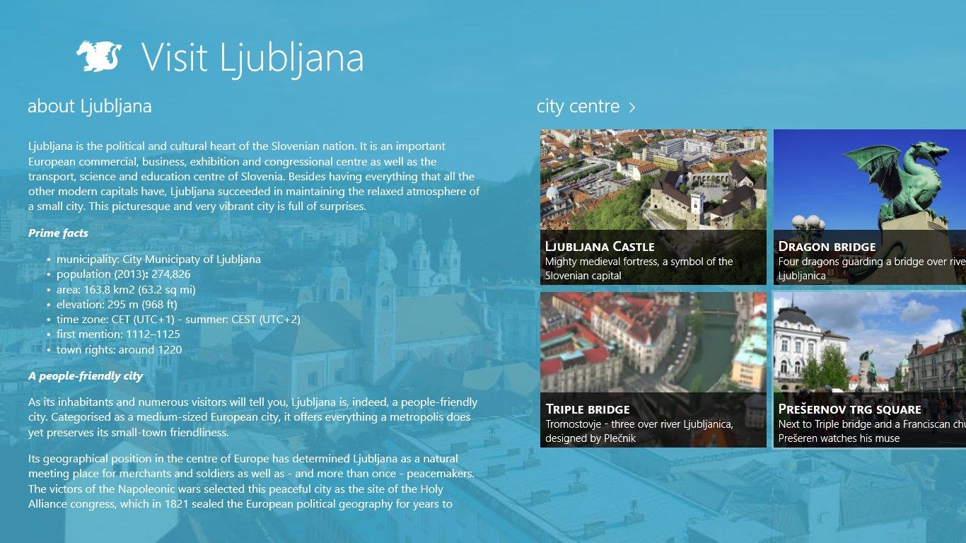 About Ljubljana and a lot of City Centre sights