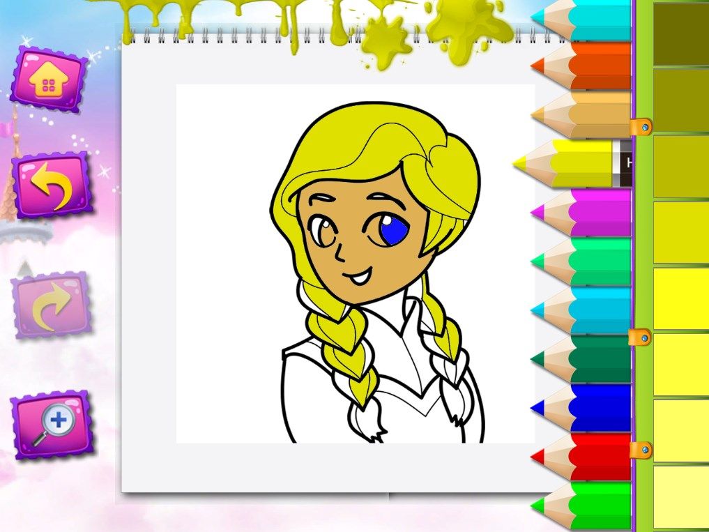 Coloring Barbie Princess