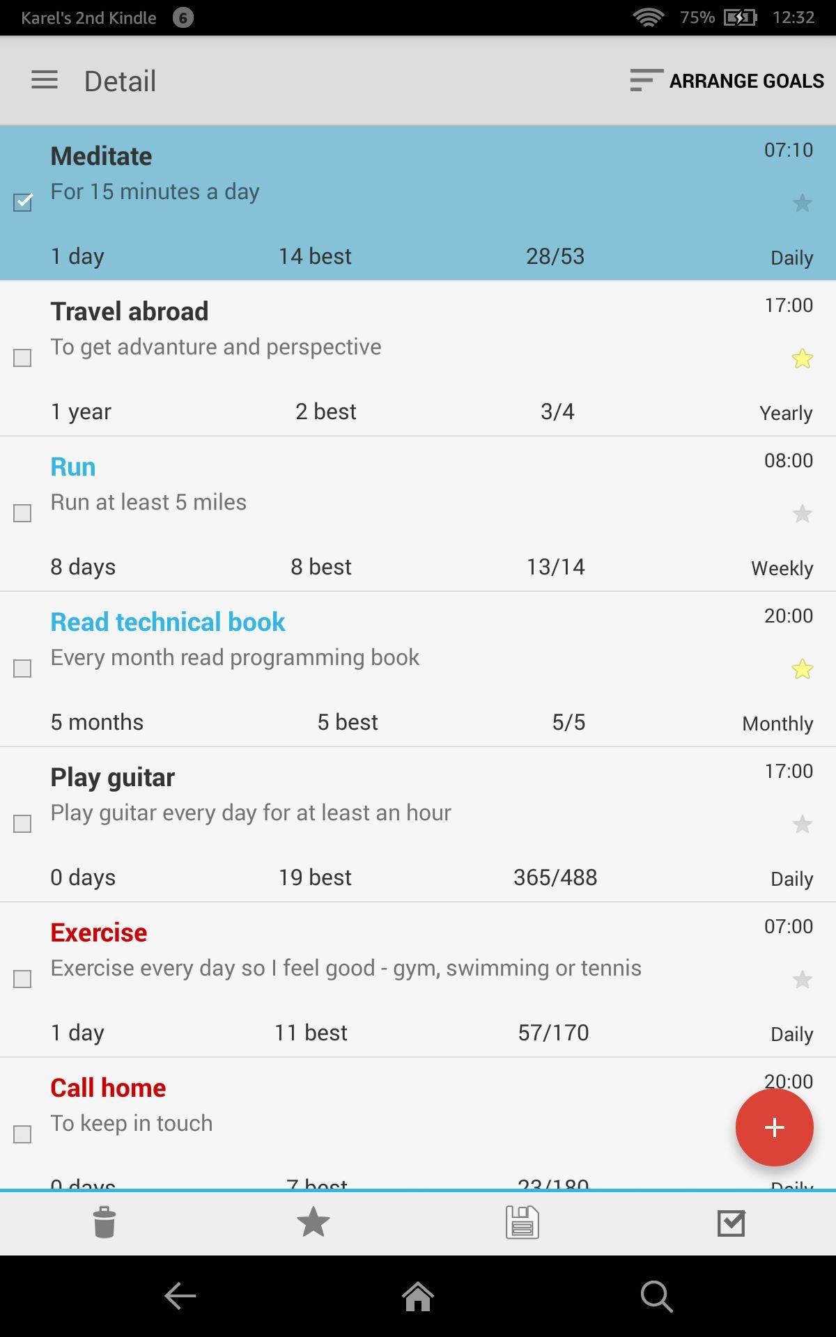 Goal Tracker - Habit Calendar
