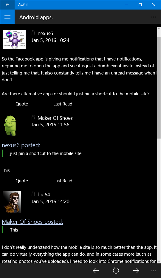 Awful Forums Reader (Beta)