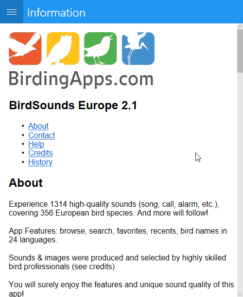 BirdSounds Europe