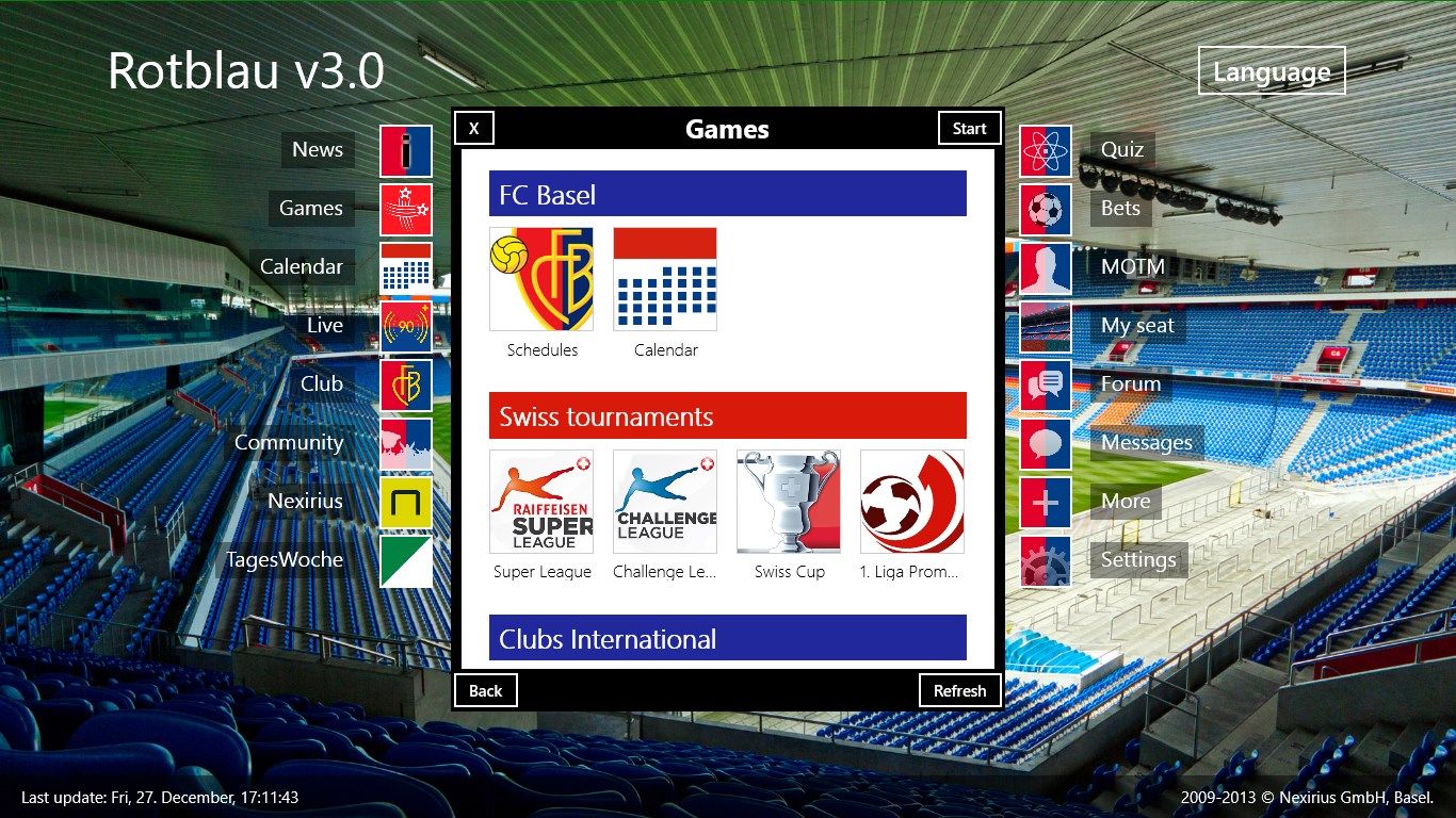 Browse a huge library of football games