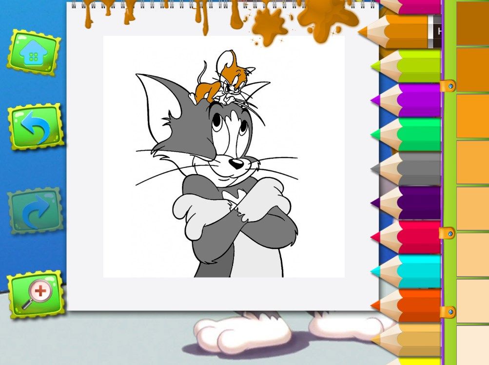 Coloring Tom and Jerry