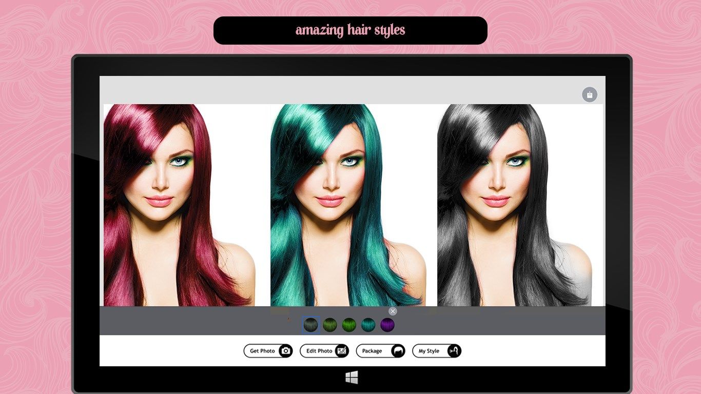 Hair Style Salon & Color Changing Booth