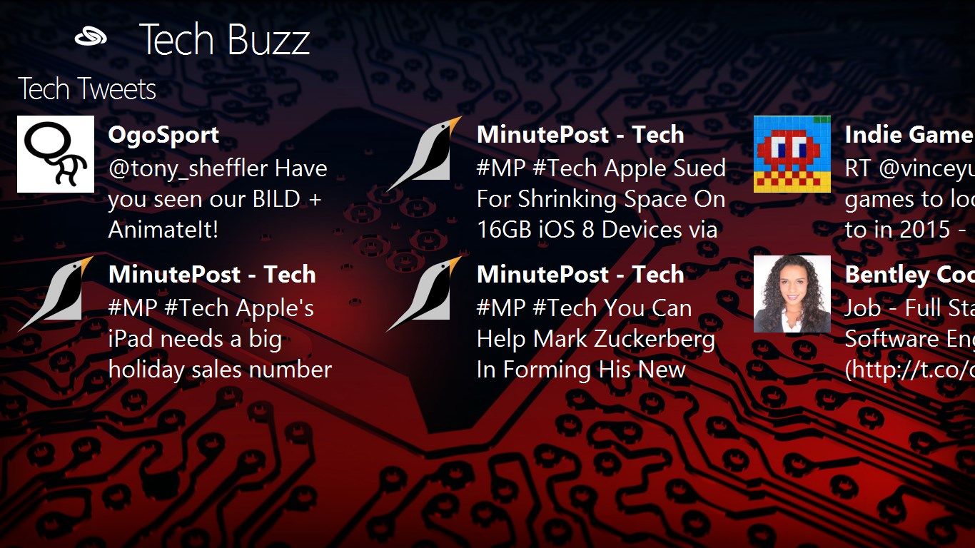 Tech Tweets: This gives a quick round up of the current Tech Buzz.