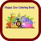 Happy Zoo Coloring Book
