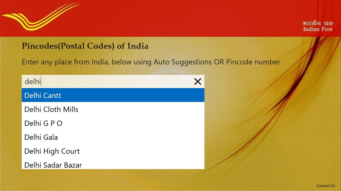 auto-complete text of all indian places to find easily any place and its pincode