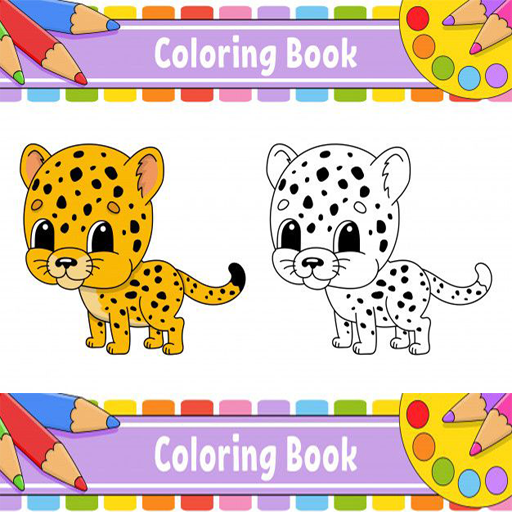 Happy animals Coloring Book for Toddlers