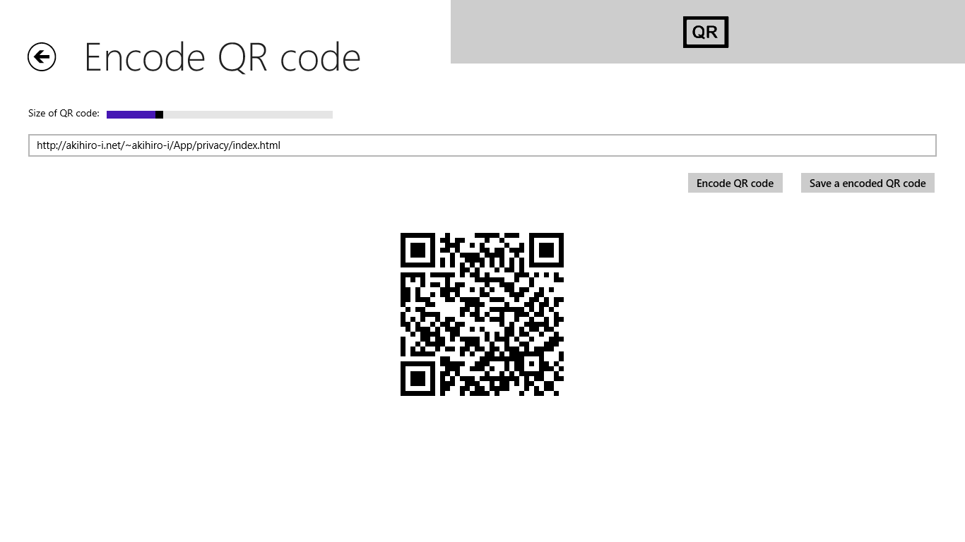 Encode QR code