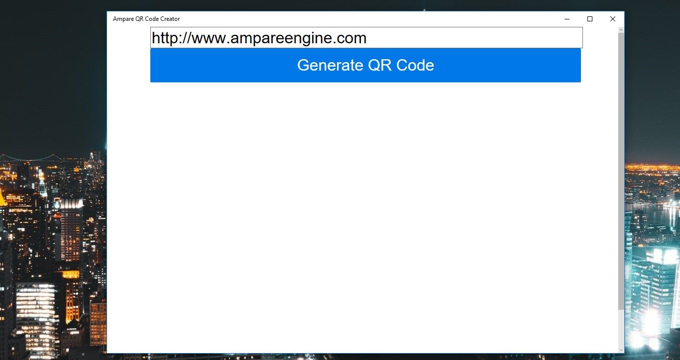 Enter URL and Click Generate To Generate QR Code