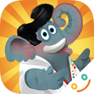 Jogo Circus Animals playfully teaches children that finishing their plate of food is fun!