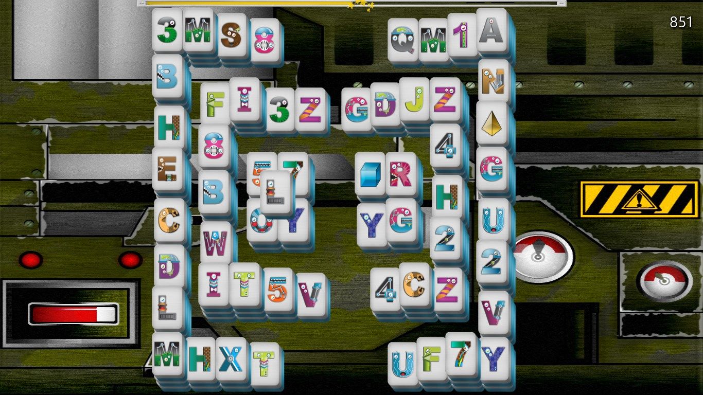 Game Screen Uppercase letters