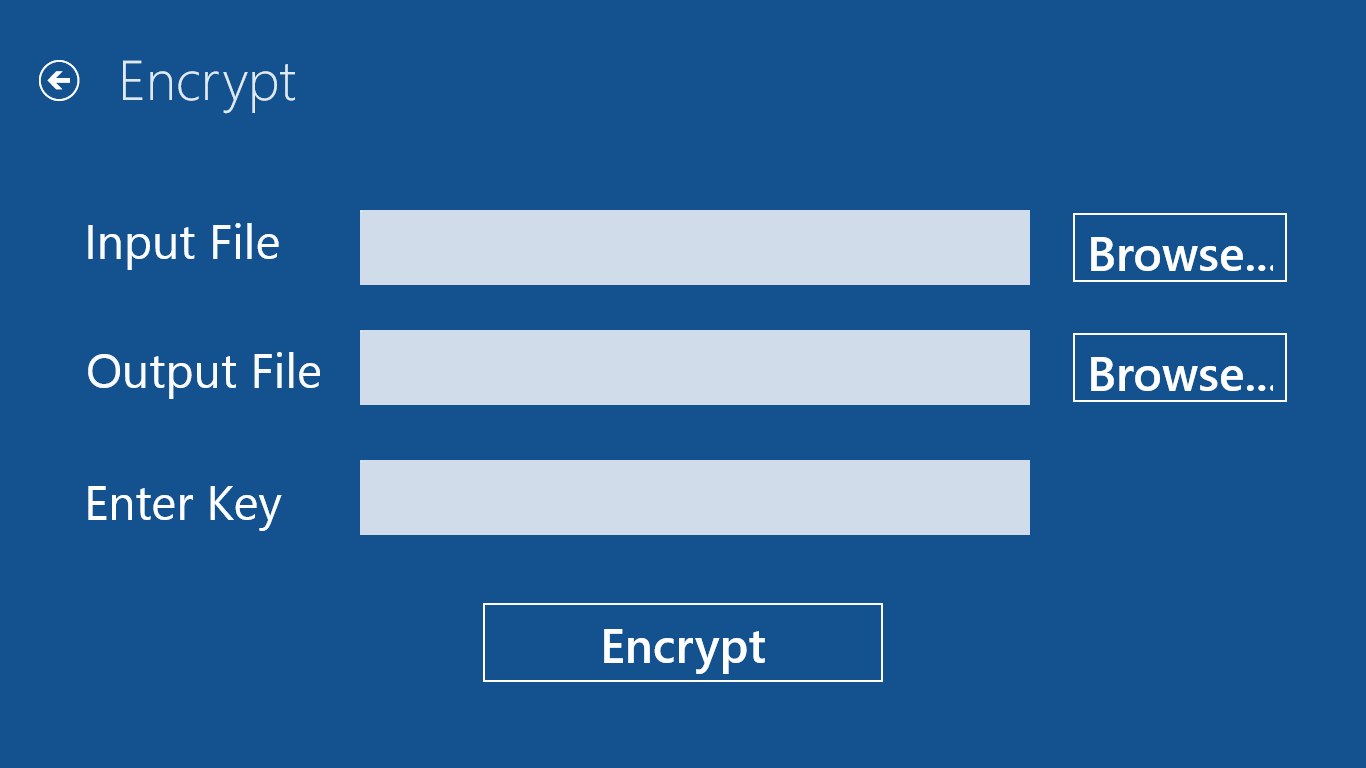 Encrypt screen