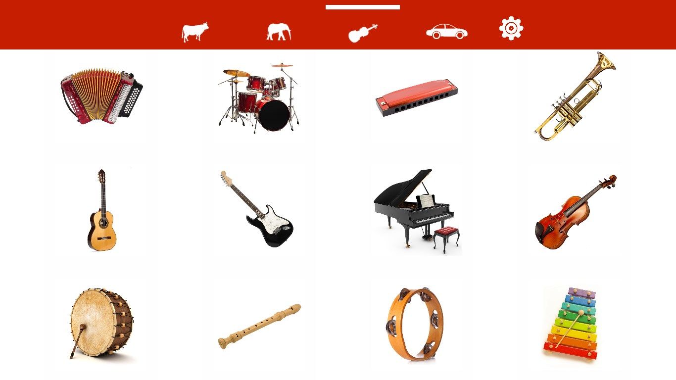 Lots of musical instruments
