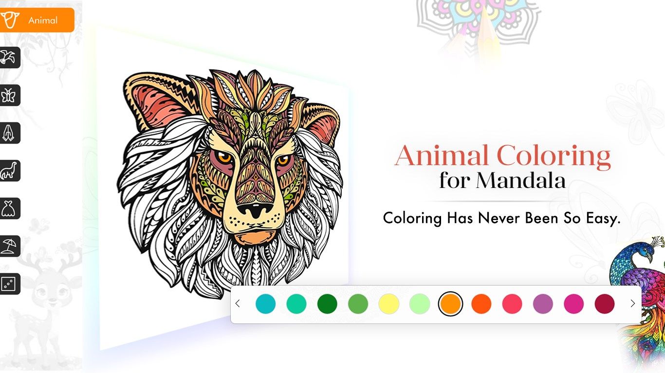 Coloring Book for Mandala Pages