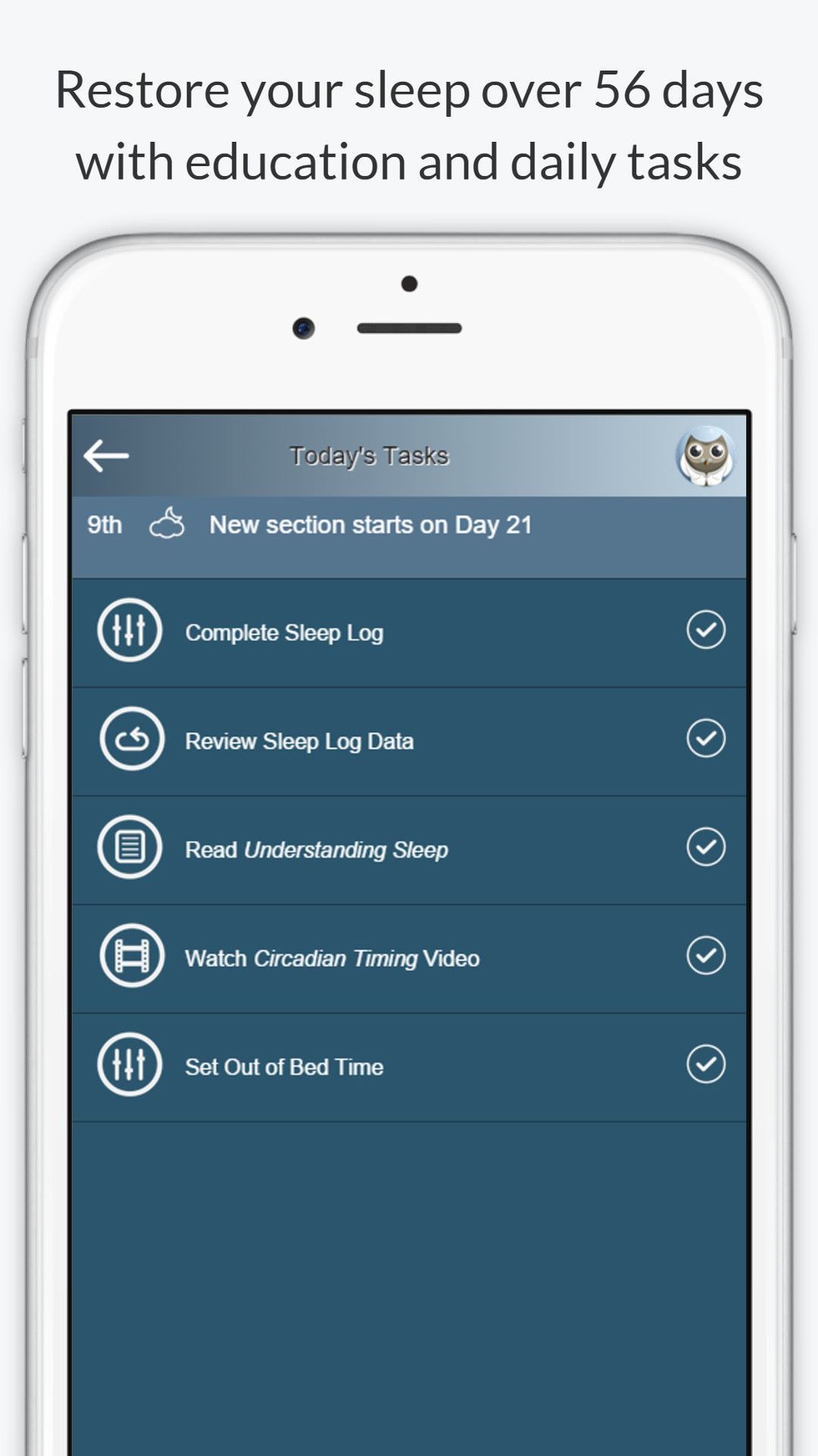 Night Owl - Sleep Coach - Cognitive Behavioral Therapy for Insomnia