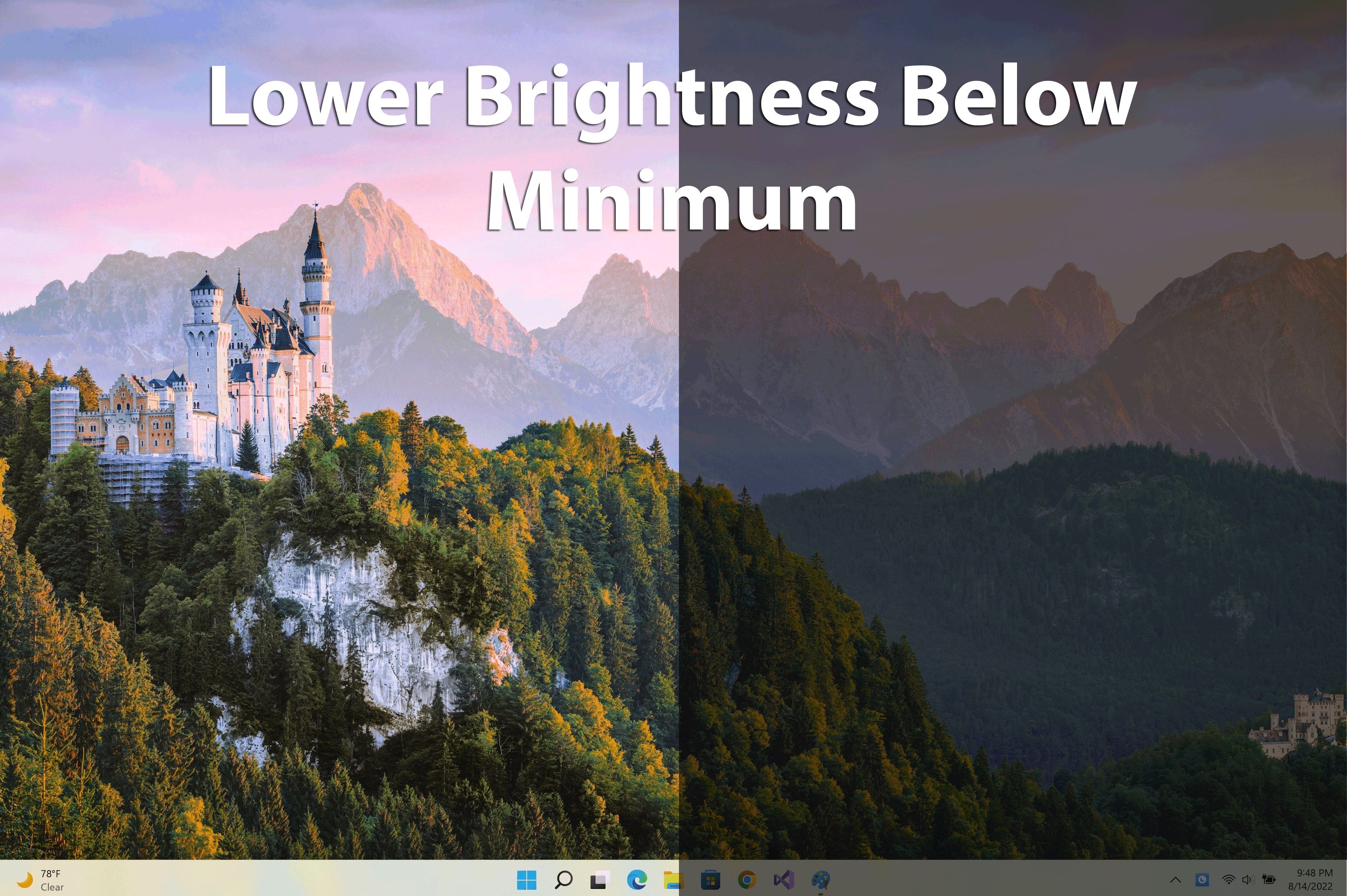 WorkAtNight - Brightness Below Minimum