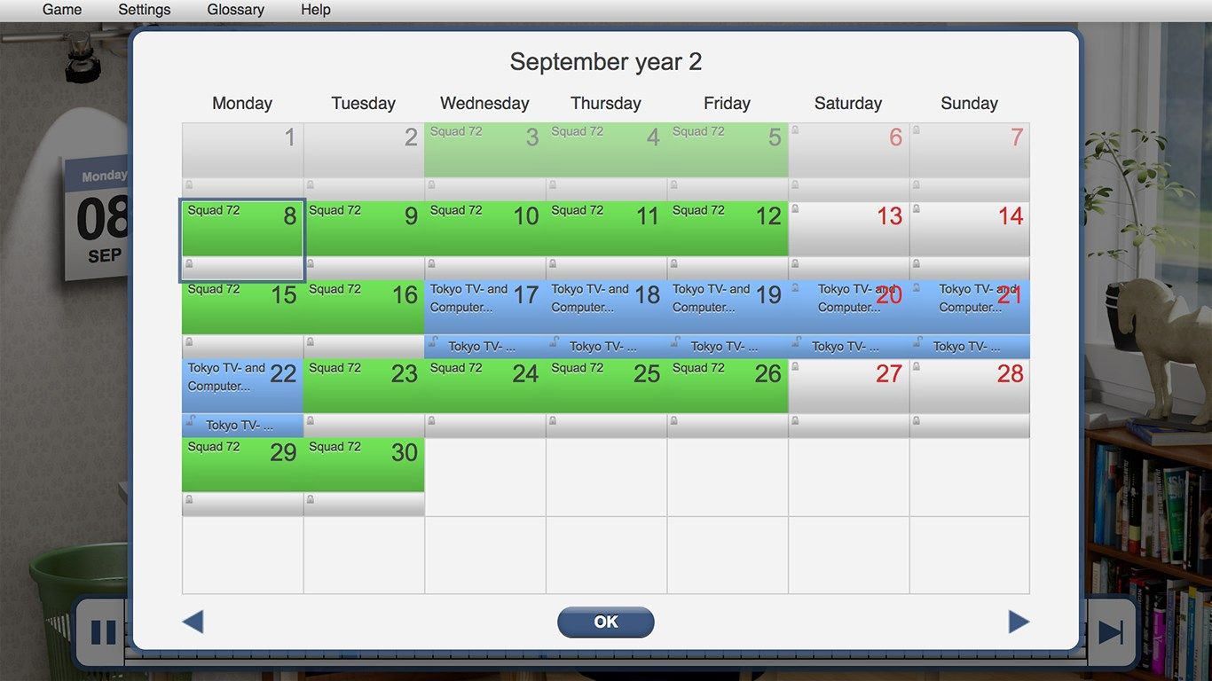 The advanced planning calendar