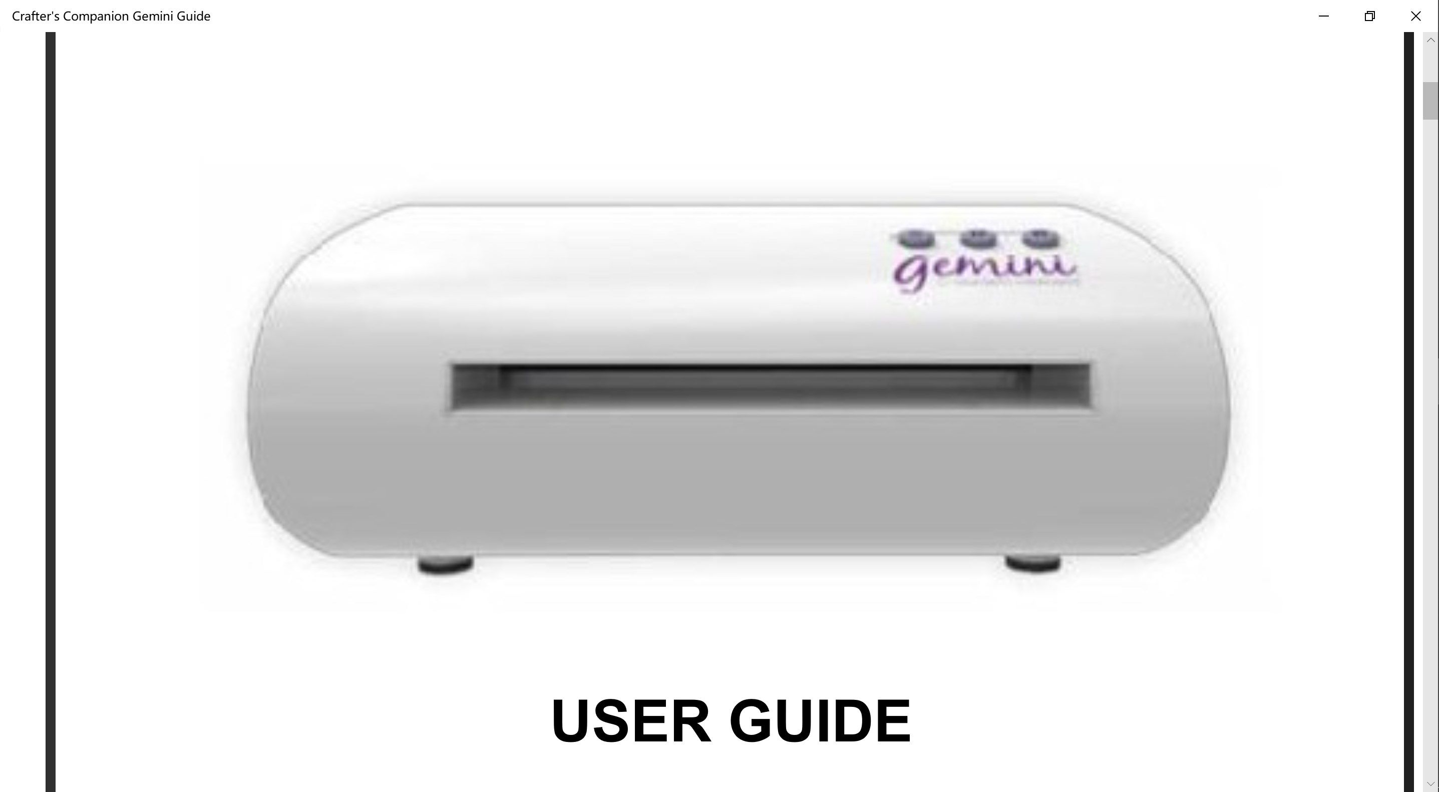 Crafter's Companion Gemini Guide