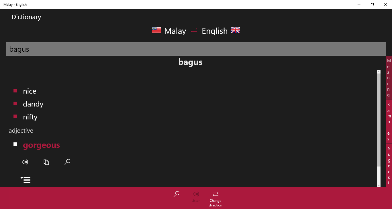 Malay - English