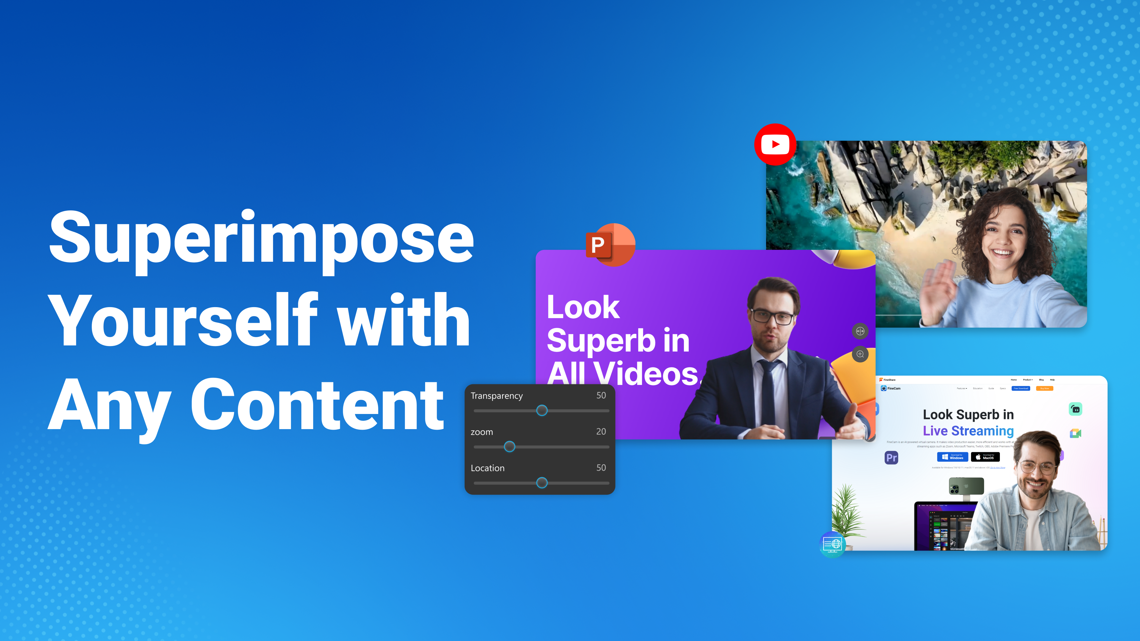 Superimpose Yourself with Any Content