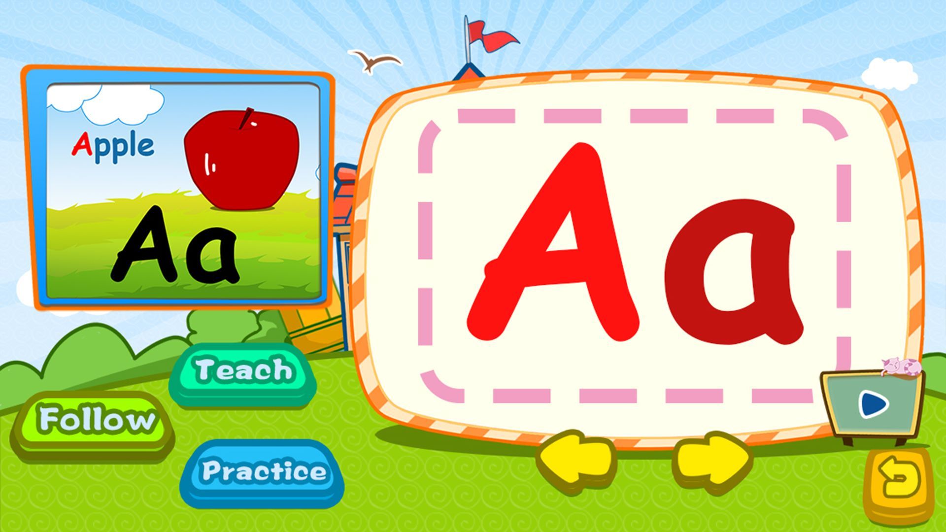 Preschool alphabet English writing - pre-kindergarten schooling
