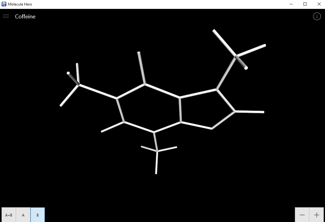 Coffeine Molecule (Bonds only)