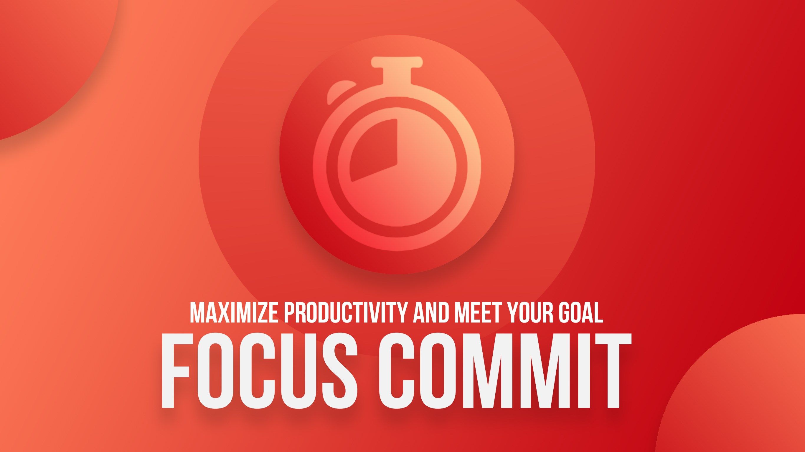 FocusCommit - be focused with pomodoro timer