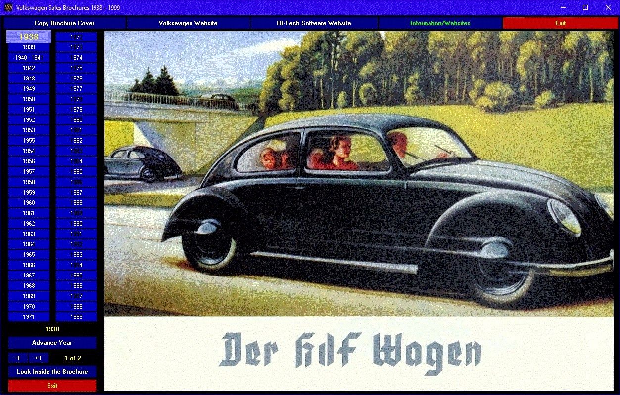 Volkswagen Sales Brochures 1938-1999