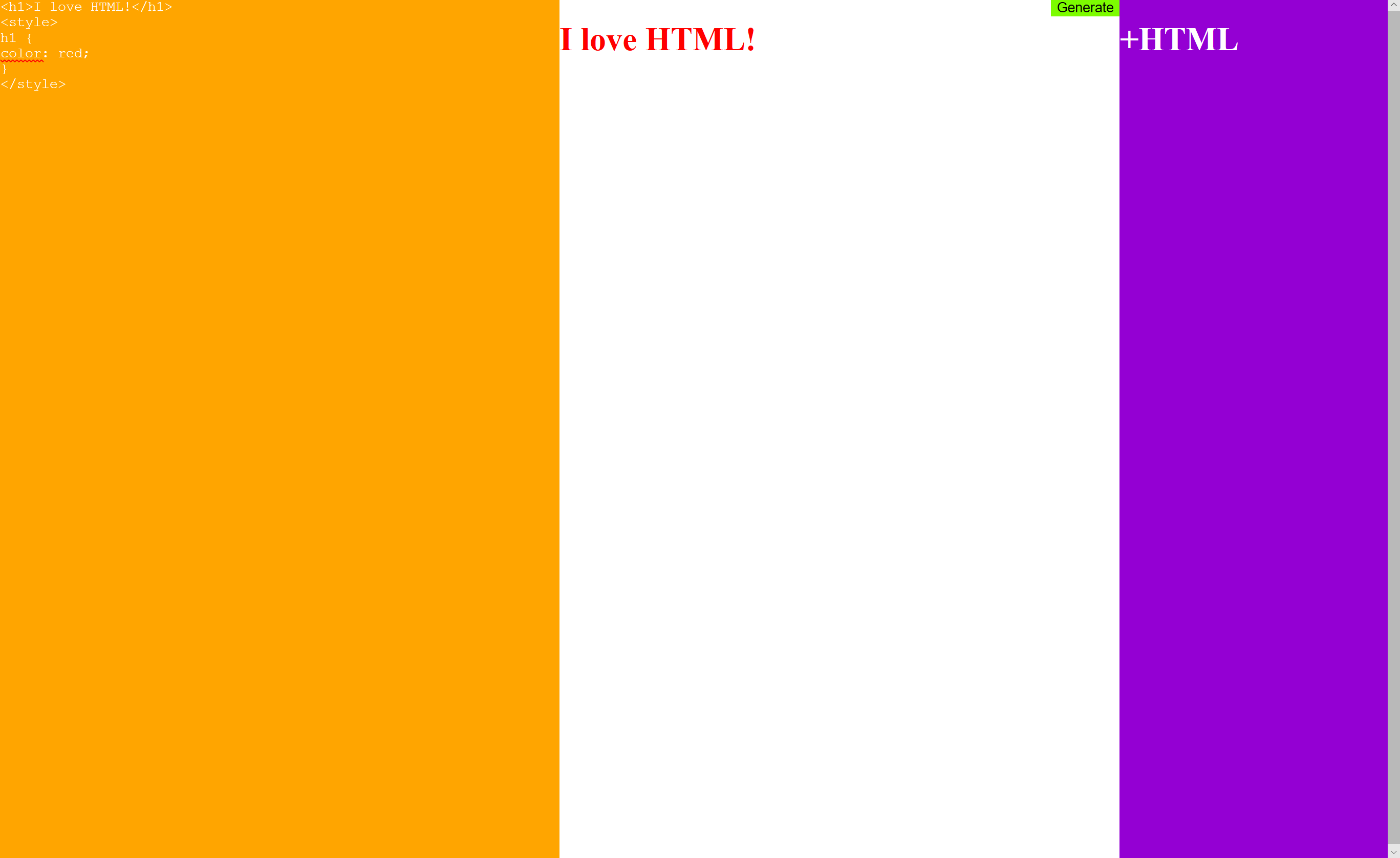 +HTML