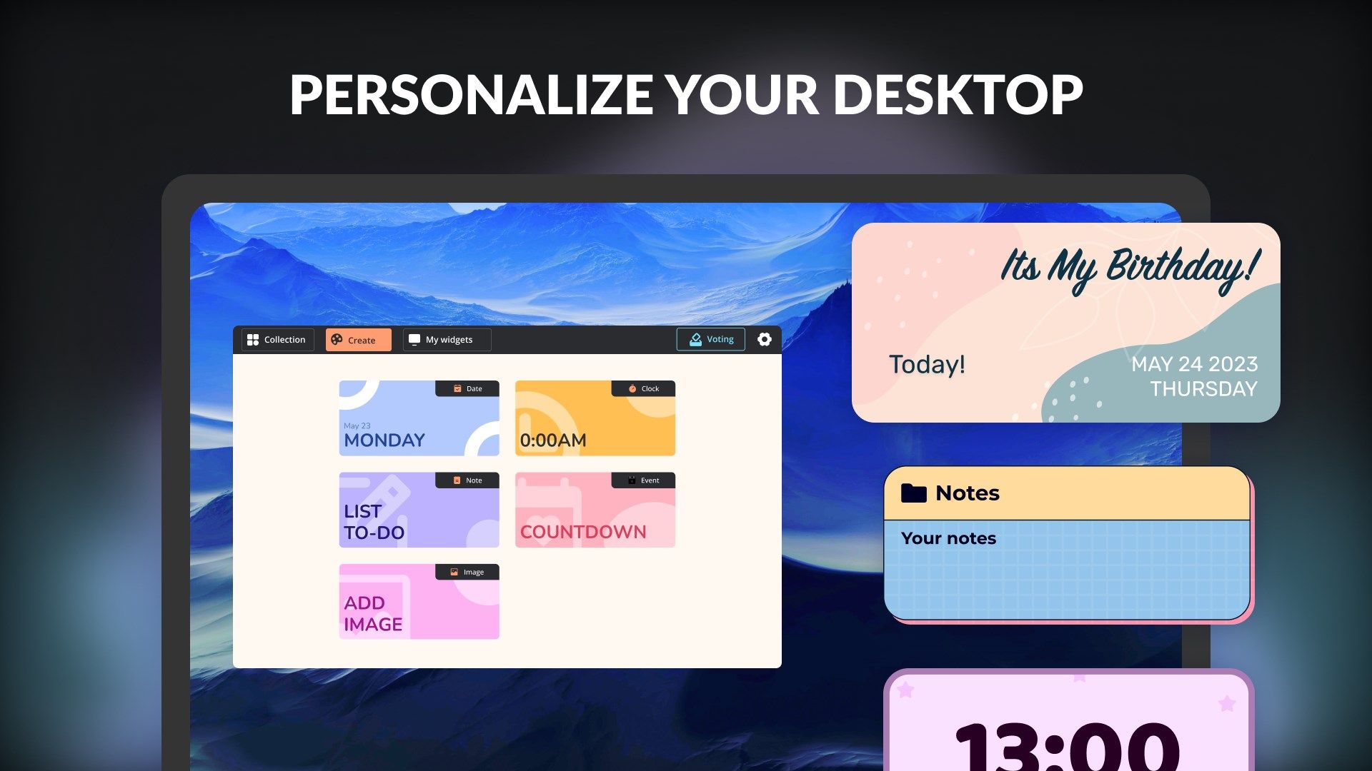 Windows Desktop Widgets - Personal Arranger